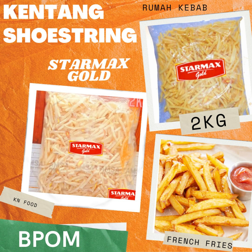 

Kentang beku aviko -Kentang French Fries - 4.5 Lb - Kentang Beku kemasan 2 kg.