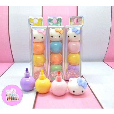 

Stabilo Hello Kitty isi 3 warna pastel Highlighter Lucu Unik Gemes
