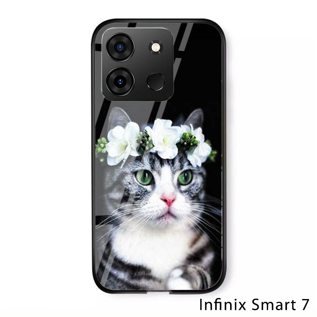 Softcase Glass Kaca Infinix Smart 7 - Case Handphone Infinix Smart 7 - N102