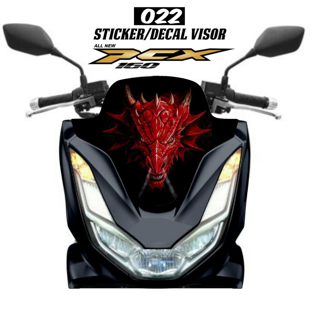 Stiker Visor PCX 160 Naga