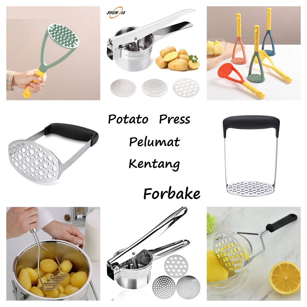 Potato Press Pelumat Kentang Penghancur Kentang Buah Penekan Daging