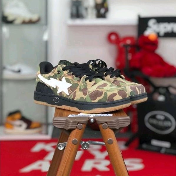 A Bathing Ape Bape SK8 STA ABC &quot;Camo Green&quot;