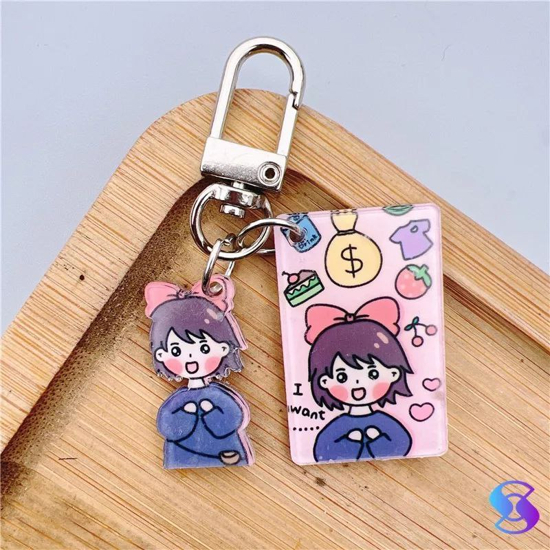 Keychain Kotak Hiasan Tas Gantungan Kunci