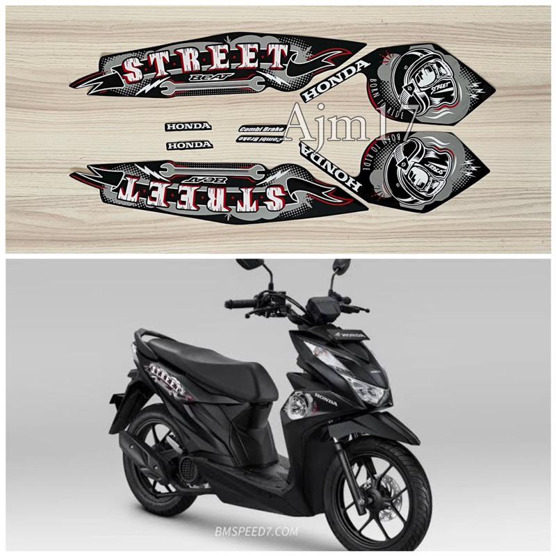 STIKER STRIPING BEAT STREET 2023 HITAM