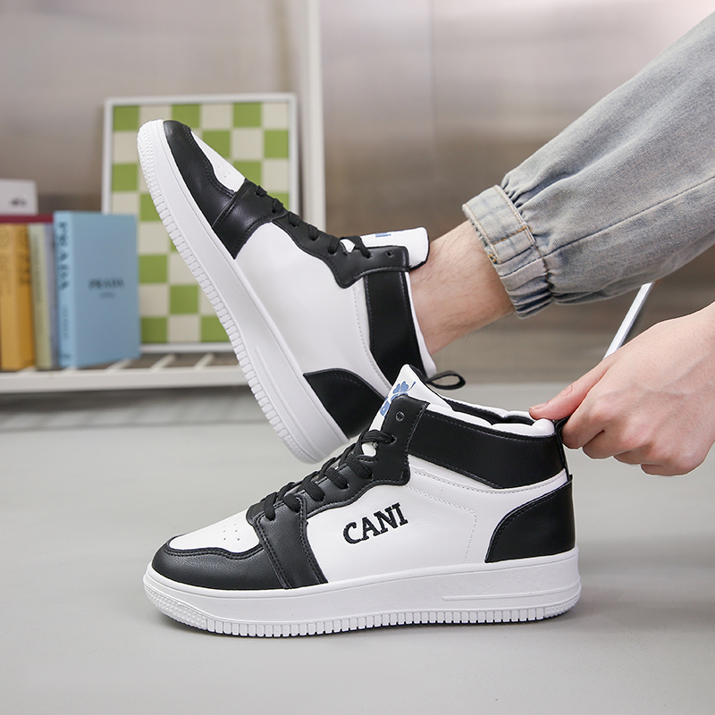 CaniKorea &quot;Free Box&quot; (Size 40-44) Sepatu Pria Sneakers Ankle High Kasual Fashion 8107