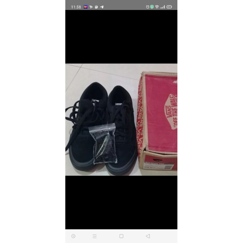 vans old skool pro blackout