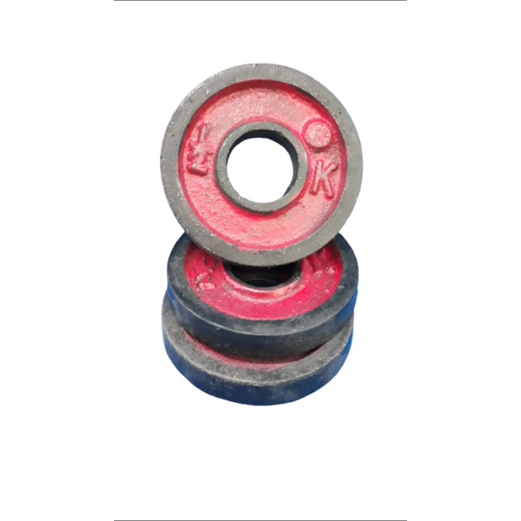 Piringan Barbel Besi / Plat Barbel Besi 4kg/5kg