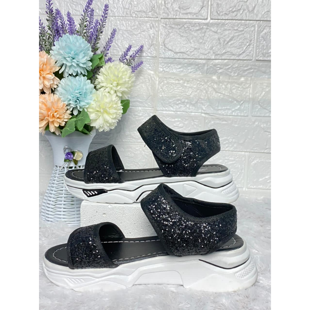 1806 IMPORT Sandal Wanita Selop Casual Tali Perekat / Sandal Wanita Korea Import Ukuran 35-40