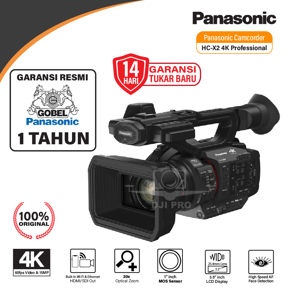 Panasonic HC-X2 4K Camcorder Professional 4K Resmi