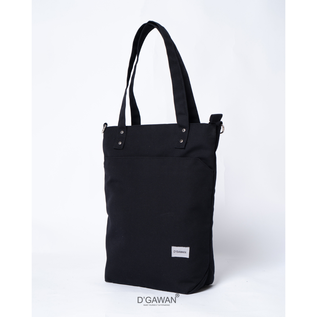 AAMARUI TOTEBAG DGAWAN Hitam Multifungsi Bahan Kanvas Premium Tas Kerja Unisex New Arrival Original 