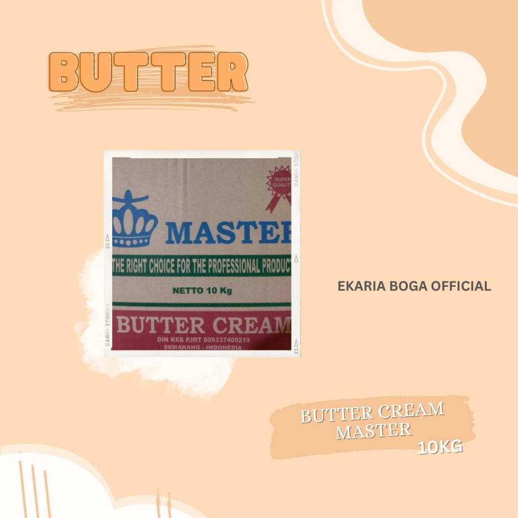 

BUTTER | BUTTER CREAM | MASTER | BUTTER CREAM MASTER 10KG