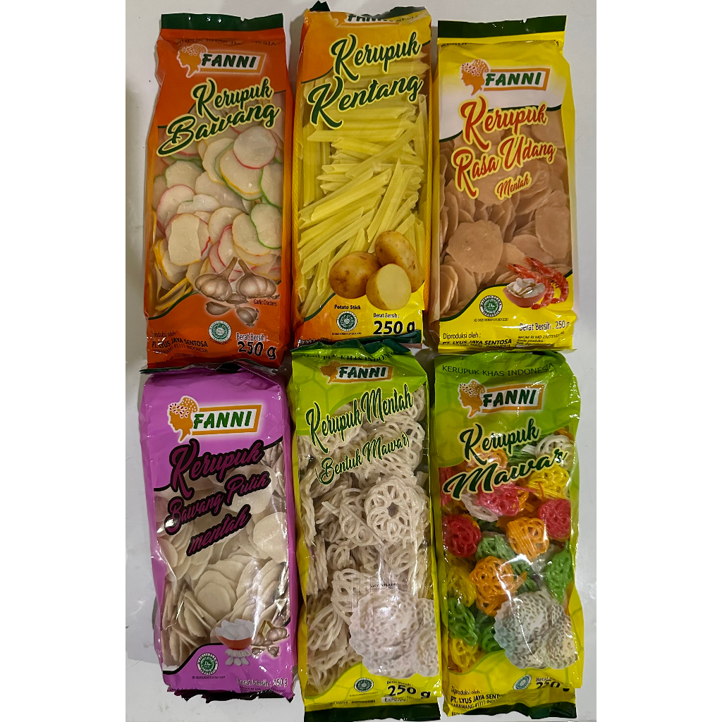 Kerupuk Fanni Mentah 250gr