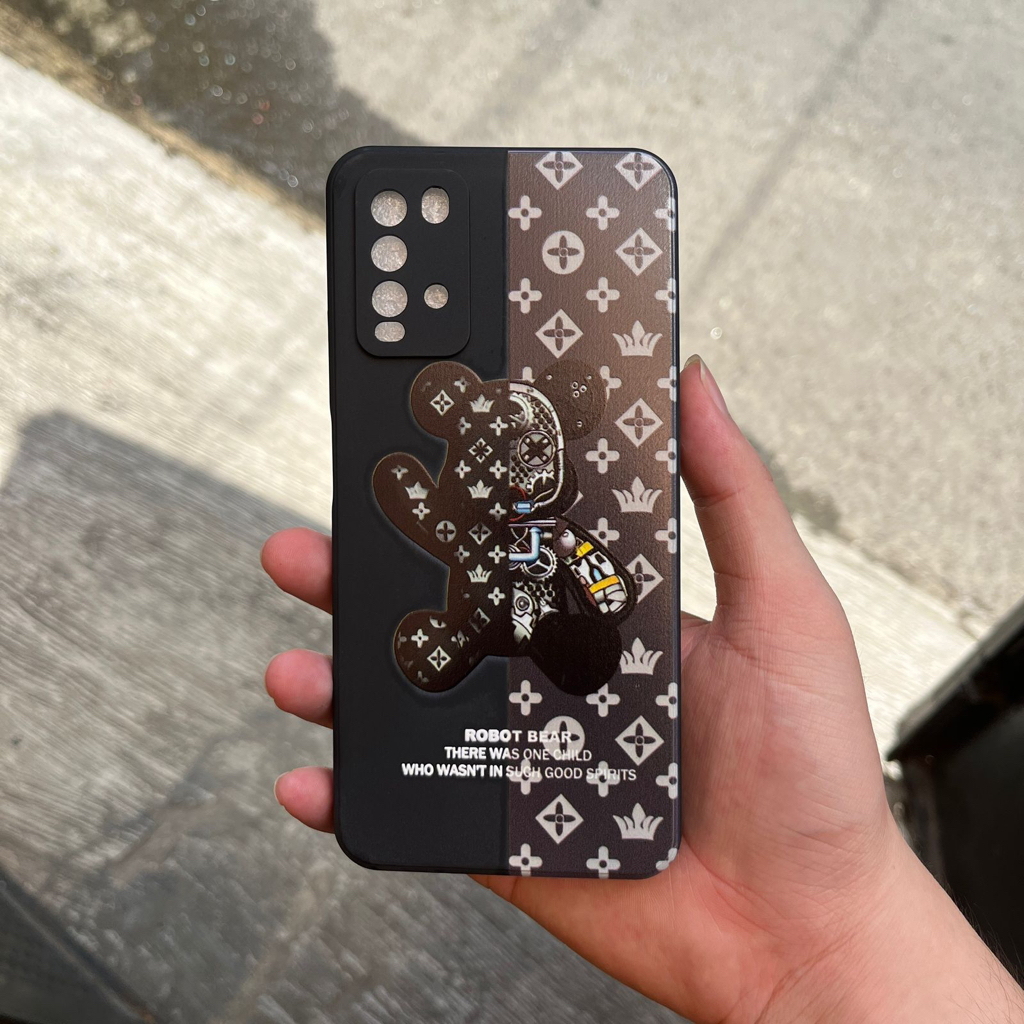 Silikon Case Motif Robot Bear For Xiaomi Redmi Note 9