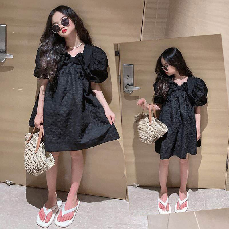 Dress Anak Perempuan Simple Elegant Jacquard