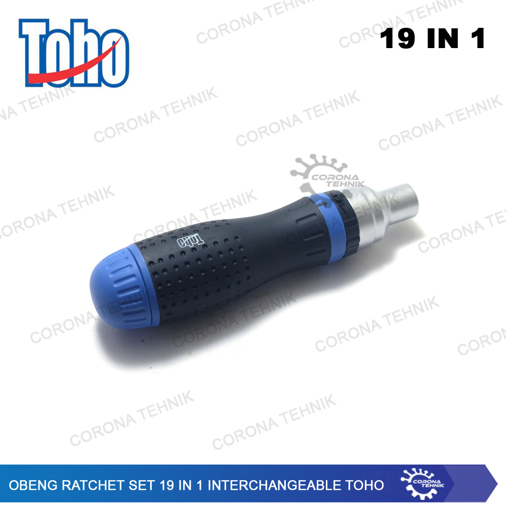 Obeng Ratchet Set 19 in 1 Interchangeable Toho