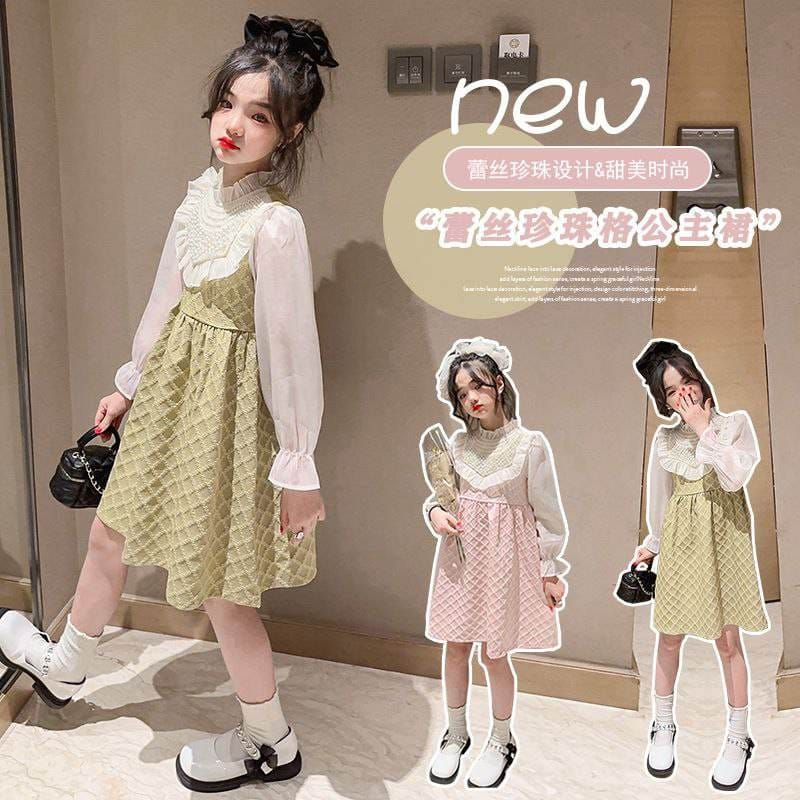 Dress Anak Perempuan Kingdom Quenn Motek