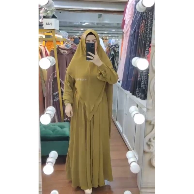 BISA COD || ALISHA MUSLIM FASHION AURA SYAR'I BY ARSYAKAYLA NEW ARRIVAL GAMIS CERUTY ARSYAKAYLA TERB