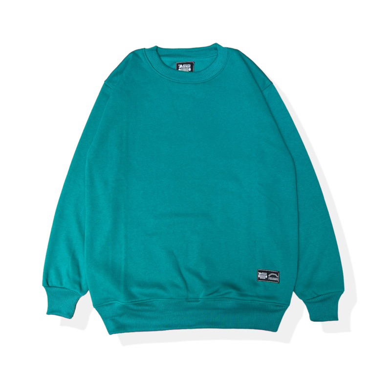 Sweater Crewneck  Hijau Tosca Sweater Pria Wanita  High Premium Distro