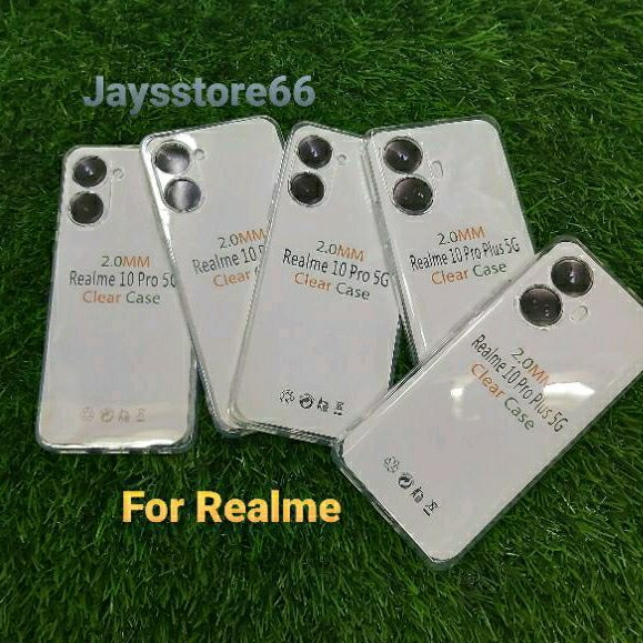TPU Soft Case Clear 2.0mm Case Bening For Realme 10 Pro 5G Realme 10 Pro Plus 5G