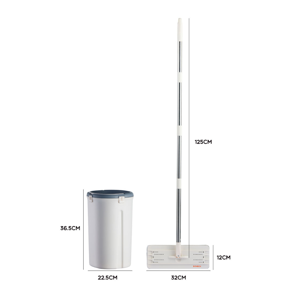 BONBOX Alat Pel Praktis Dengan Ember Pembersih 360 Derajat BCT211106