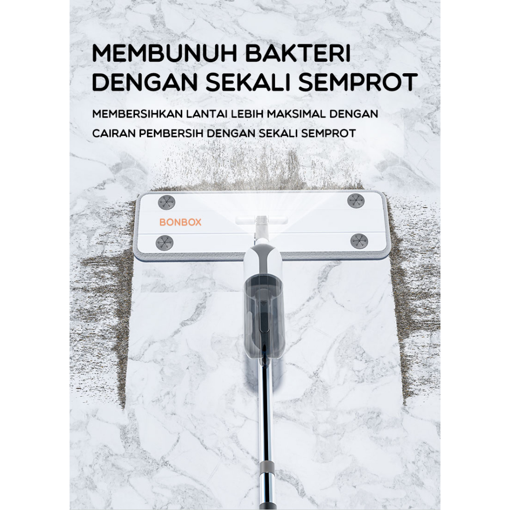 BONBOX Alat Pel Lantai Spray Mop Semprot Dengan Tangki Praktis BCT901