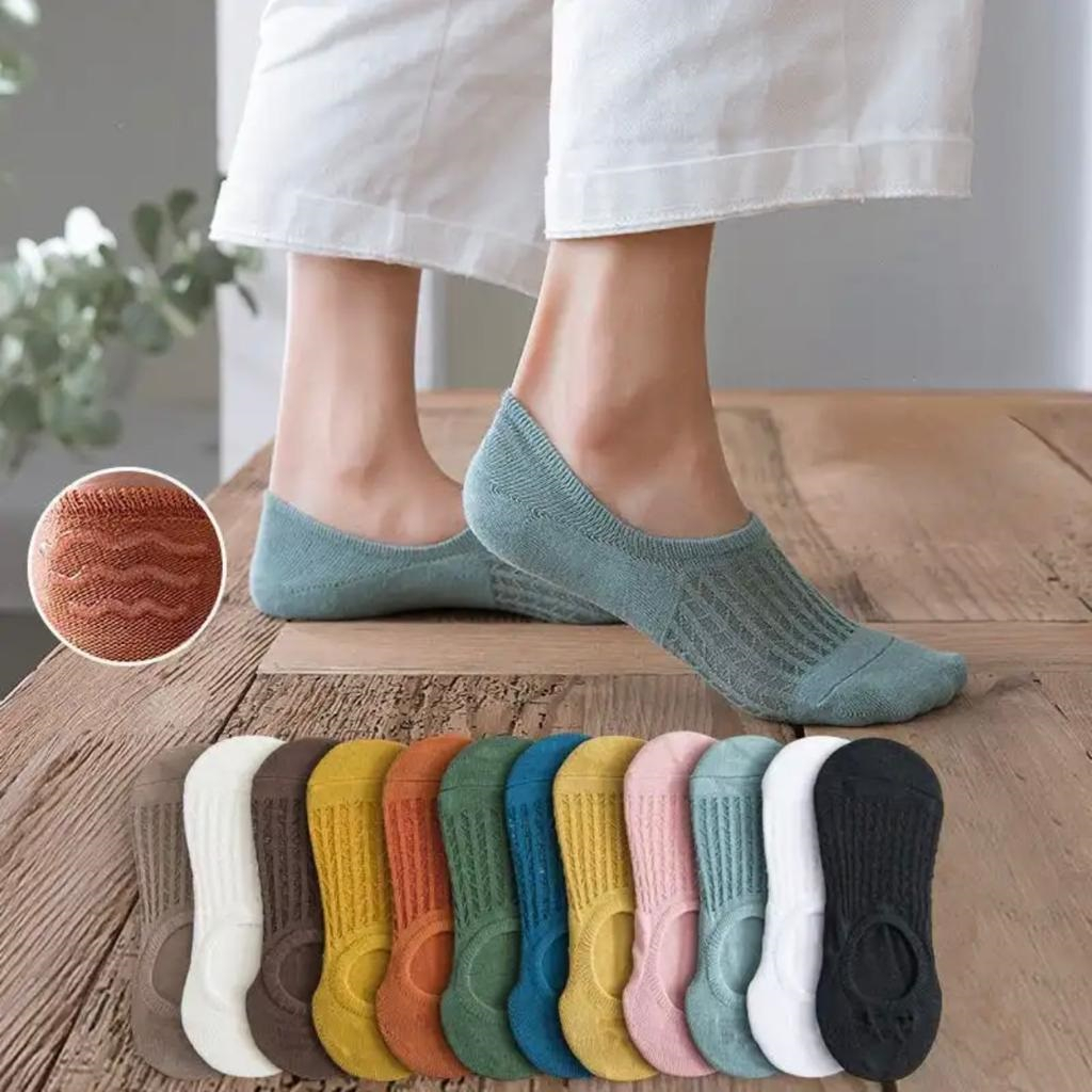 Kaos kaki pendek bawah mata kaki pria wanita pilih warna / invisible cotton