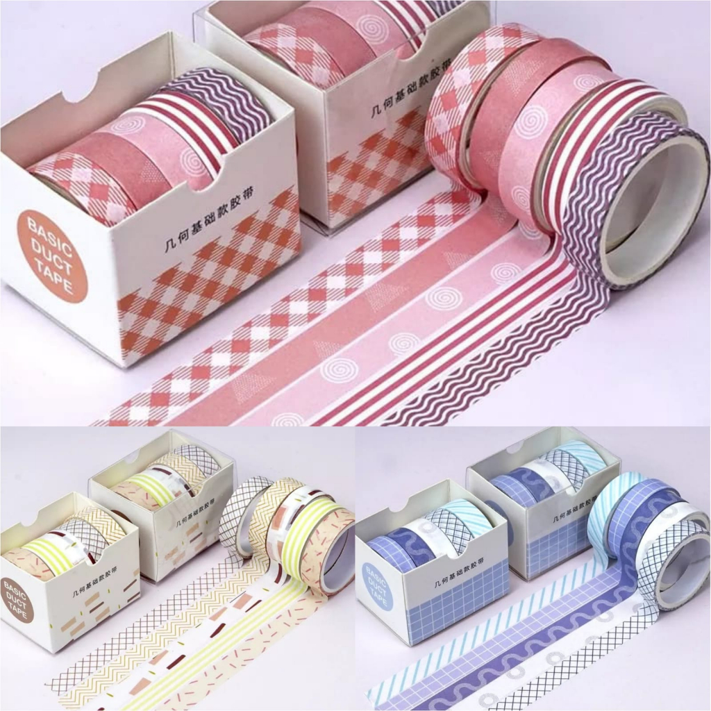 Roll Masking Tape / Selotip Motif 5pc