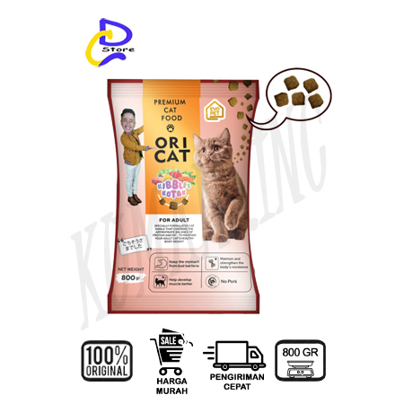 ORI CAT MAKANAN KUCING 800GR