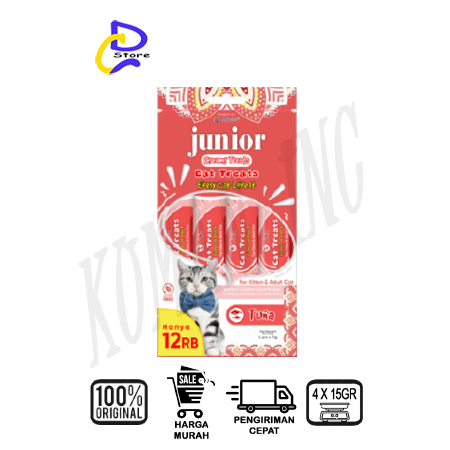 SNACK KUCING JUNIOR CREAMY 1PACK ISI 4