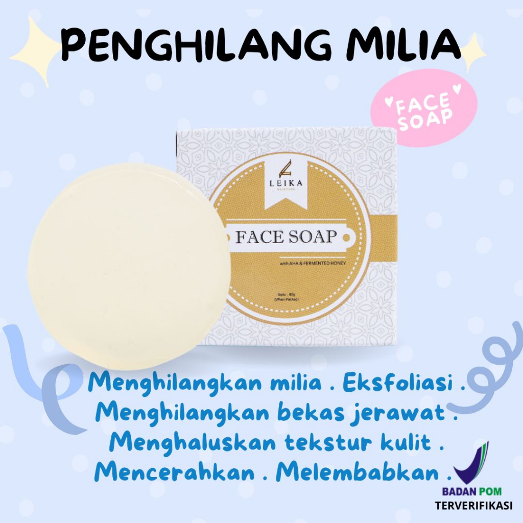 FACE SOAP Sabun Wajah Penghilang Milia Penghilang Milia Dibawah Mata Obat Penghilang Milia Penghilan