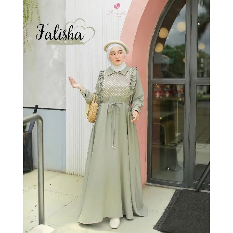 FALISHA DRESS CRINKLE AIRFLOW BUSUI FRIENDLY/GAMIS BRUKAT PREMIUM TERLARIS/FASHION WANITA MUSLIMAH 2023/GAMIS CRINKLE TERLARIS/FAR MOSLEMSTORE