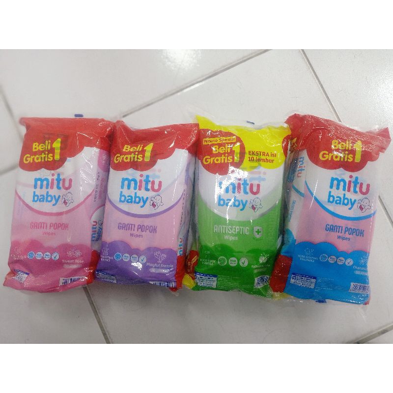 Mitu Baby Tissue | Tisu Basah Mitu Baby | Tisu basah beli 1 gratis 1