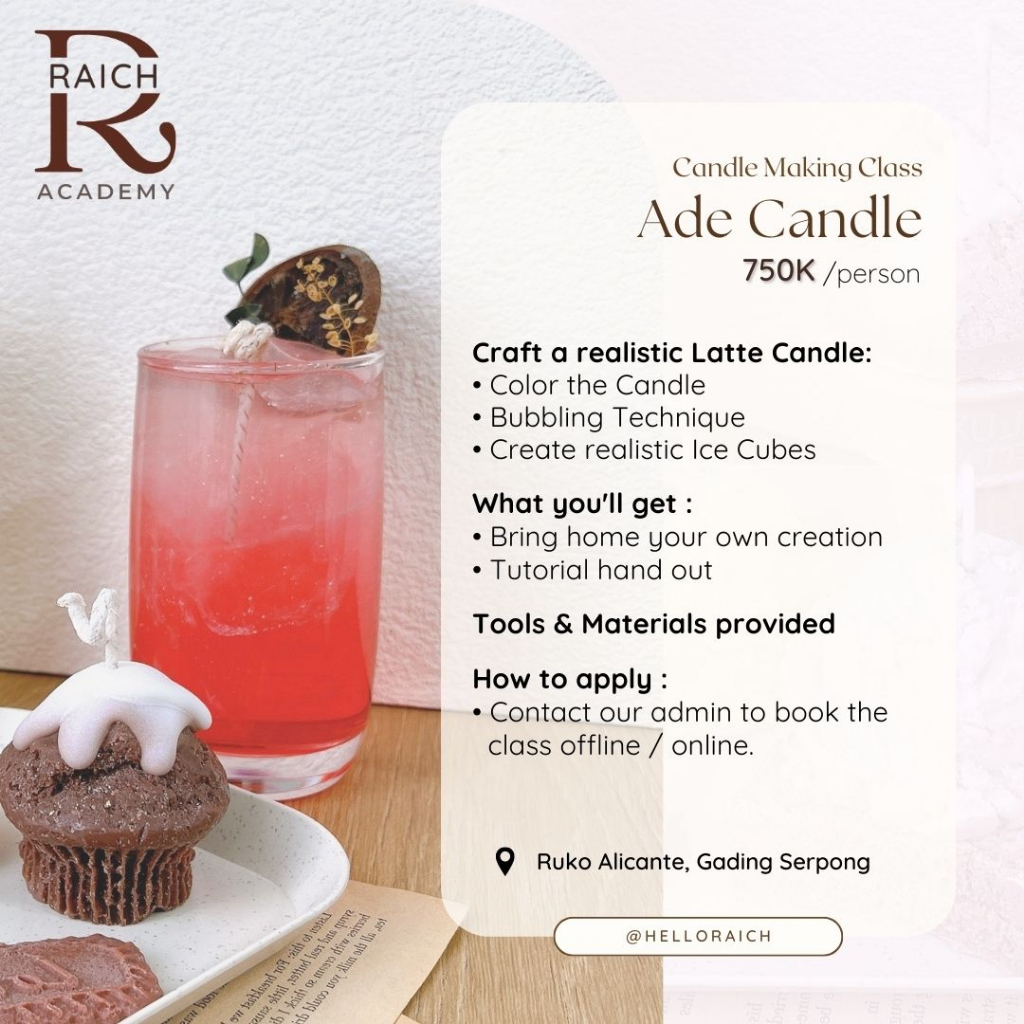 Scented Candle Making Class - Ade Candle | Workshop Membuat Lilin