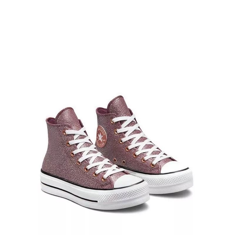 CONVERSE CTAS Lift Platform Metallic Glitter Sneakers