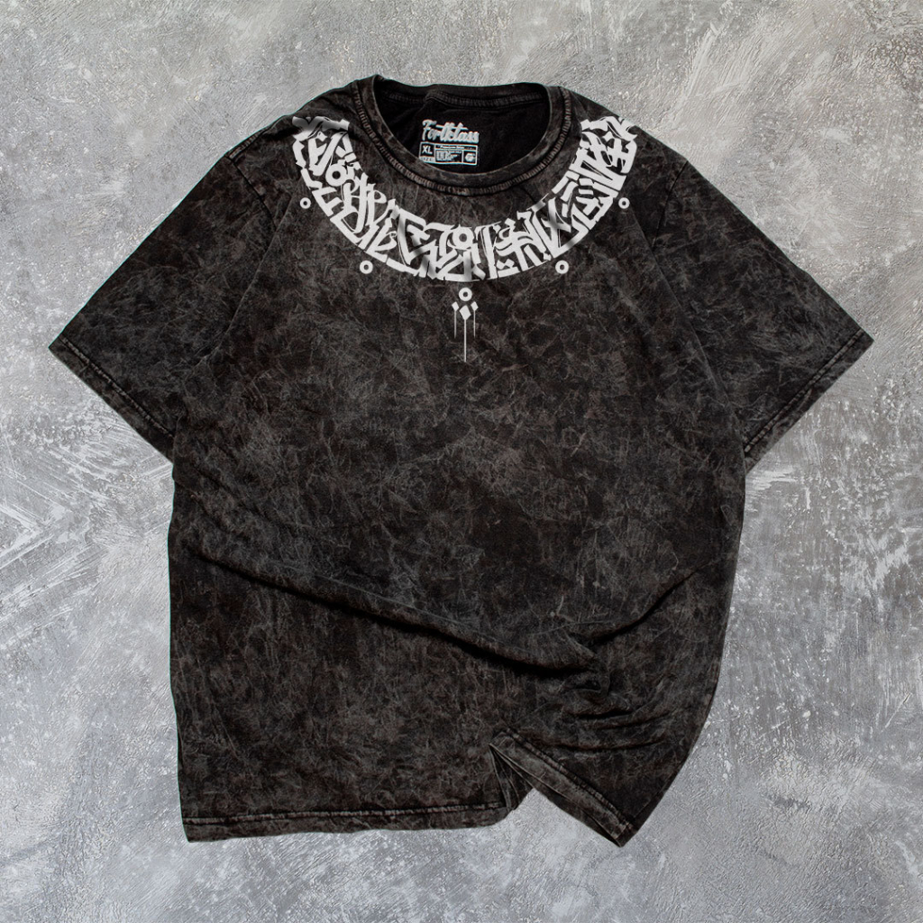 HipNop Kaos CALLYGRAHY Sablon Lengan Pendek Atasan Tshirt Distro Cowok Kaos SNOW Kaos Wash