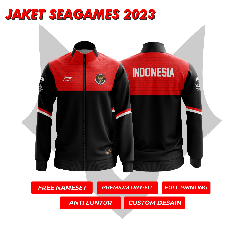 Jaket Timnas Indonesia Sea Games 2022 (Free Nameset)