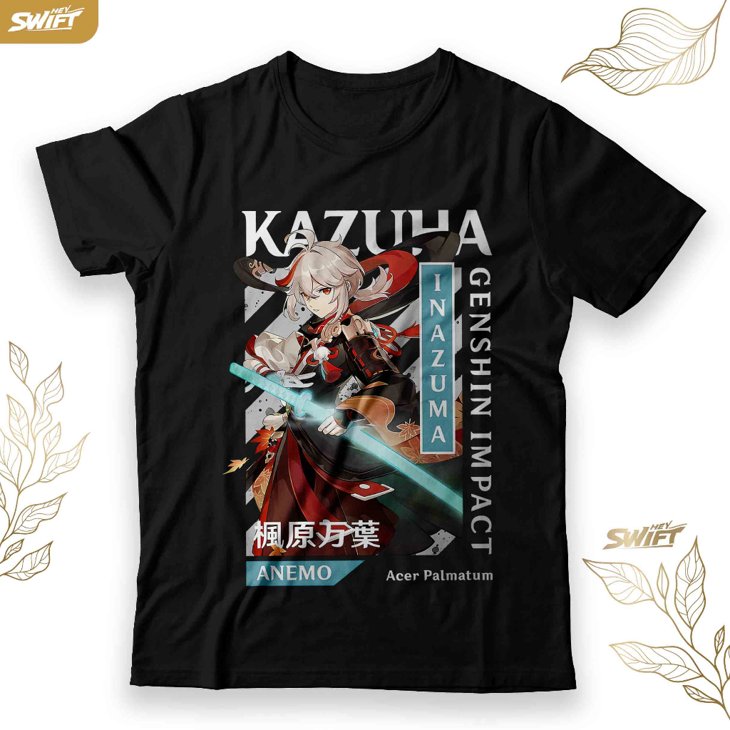 KAOS Kazuha Genshin Impact TSHIRT BAJU DISTRO