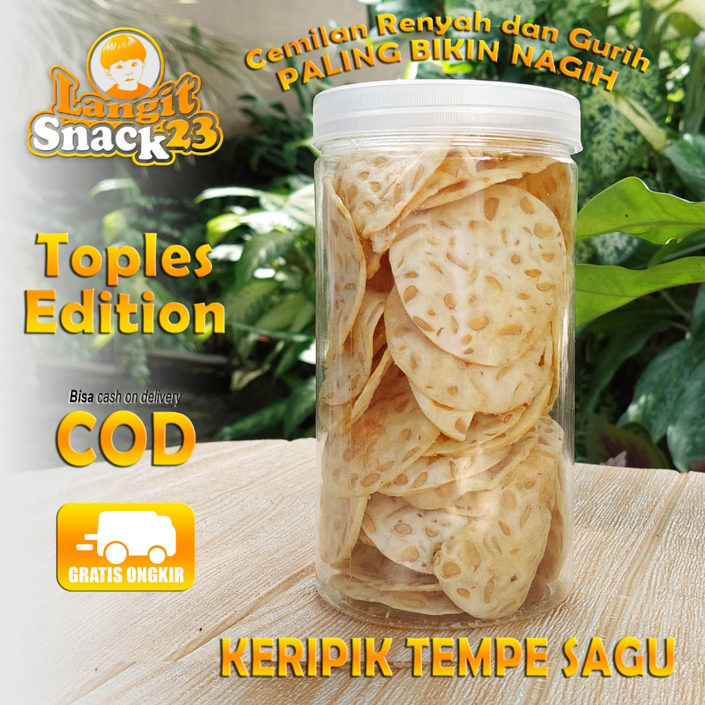 

Keripik Tempe Sagu, Cemilan Renyah Enak Dan Gurih, Makanan Dan Oleh-oleh Khas Bandung