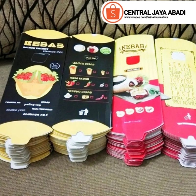 

100 LEMBAR KERTAS KEBAB TARIKAN UKURAN 25 × 9,5 CM HIGH QUALITY PAPER CRAFT TEBAL PRODUK TERBARU | KOTAK KEBAB KEKINIAN | DUS KEBAB VIRAL TIKTOK | KEMASAN KEBAB KEKINIAN | BOX KEBAB VIRAL | ARINA SHIVA GROUP 5896
