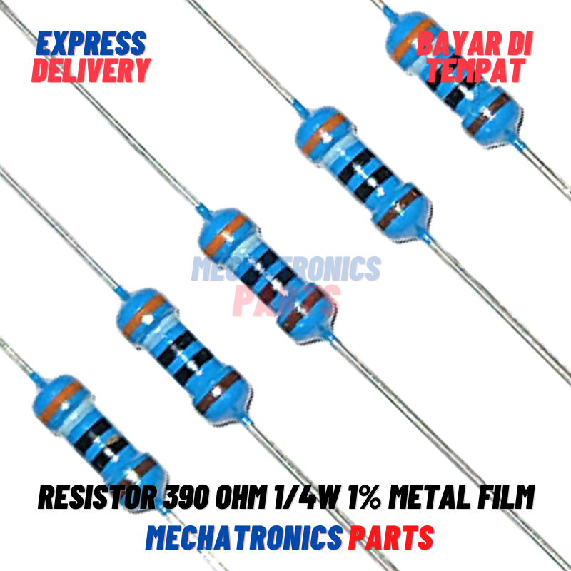 RESISTOR 390 OHM 1/4W 1% METAL FILM