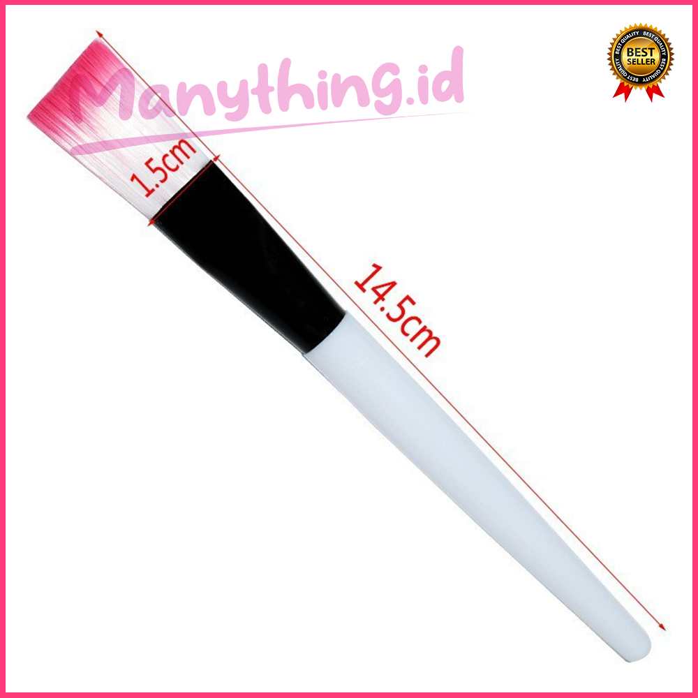 [Check Out 1000] Brush Masker Kuas Masker 1 Buah Kuas Masker Elegan Halus Kuas Make Up Bulu Pink