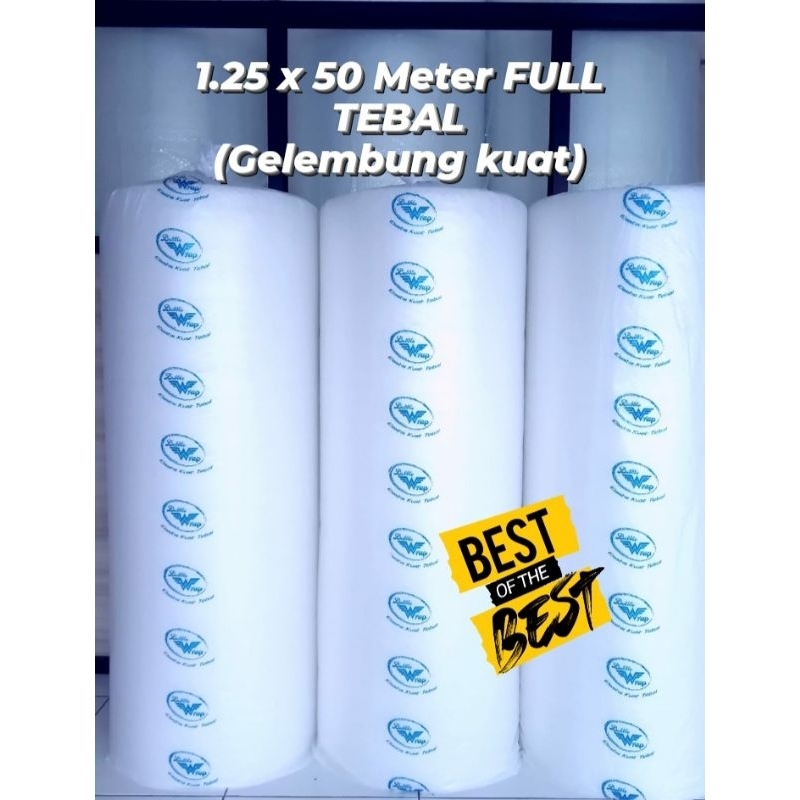 

BUBBLEWRAP 125 CM x 50 METER TEBAL, FULL METERAN (BENING)