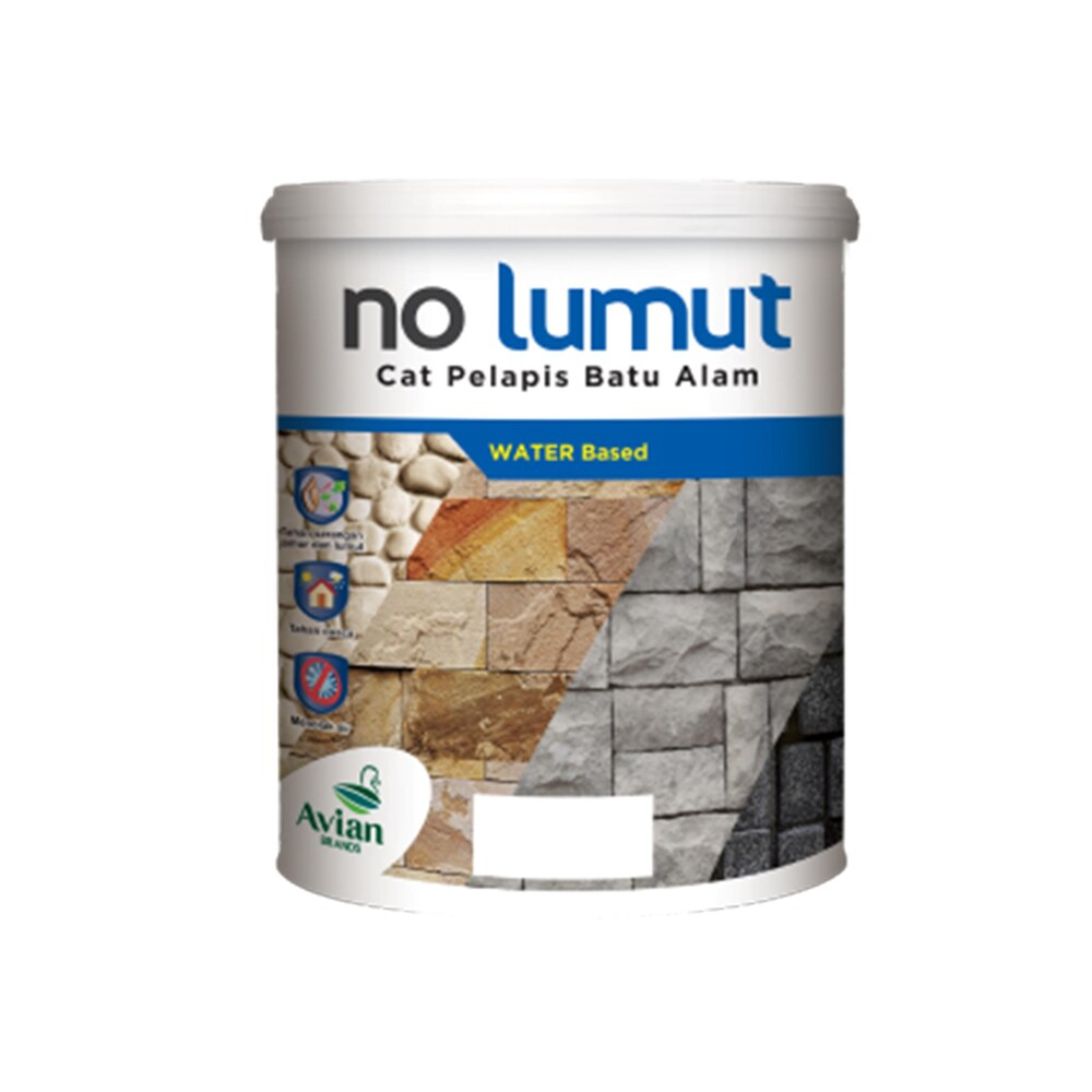 Avian NO LUMUT 1KG WATER BASED Pelapis Batu Alam ( Pakai Tiner ) NO LUMUT WATER 1KG