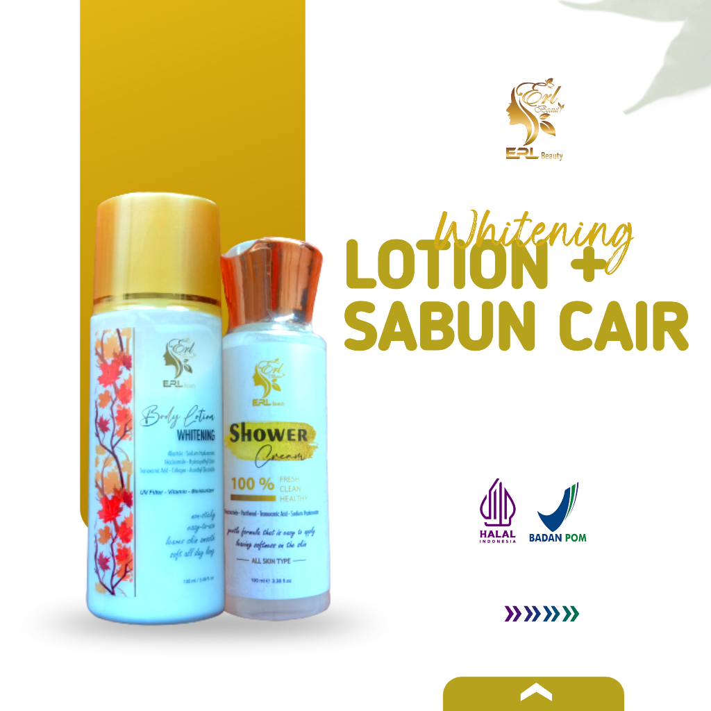 LOTION PEMUTIH + SABUN PEMUTIH BADAN ERL BEAUTY