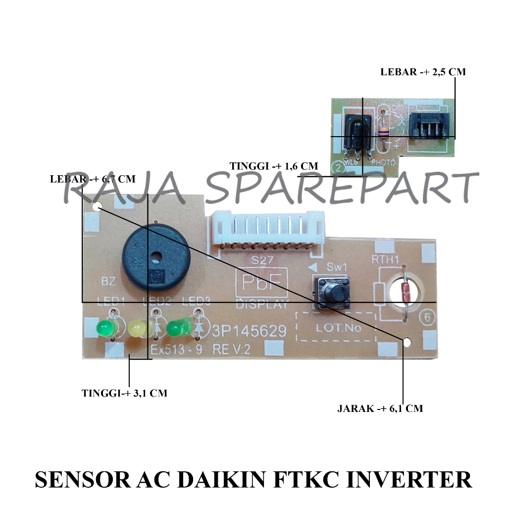 MODUL DISPLAY/DISPLAY SENSOR/MODUL SENSOR AC/SENSOR AC DAIKIN FTKC INVERTER