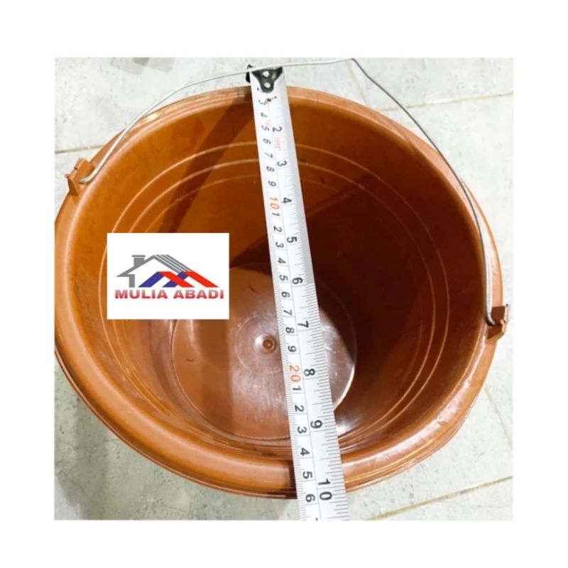 Ember cor kecil orange anti pecah / ember cor orange kecil