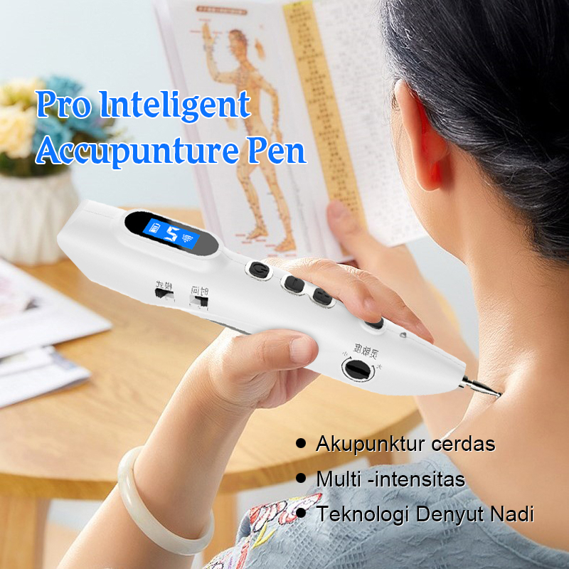 Smart Pena Terapi Pen Akupuntur Profesional Pro Inteligent Accupunture Pen Pena akupuntur elektronik[100%ori]