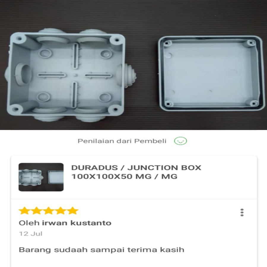 DURADUS / JUNCTION BOX 100X100X50 MG / MG