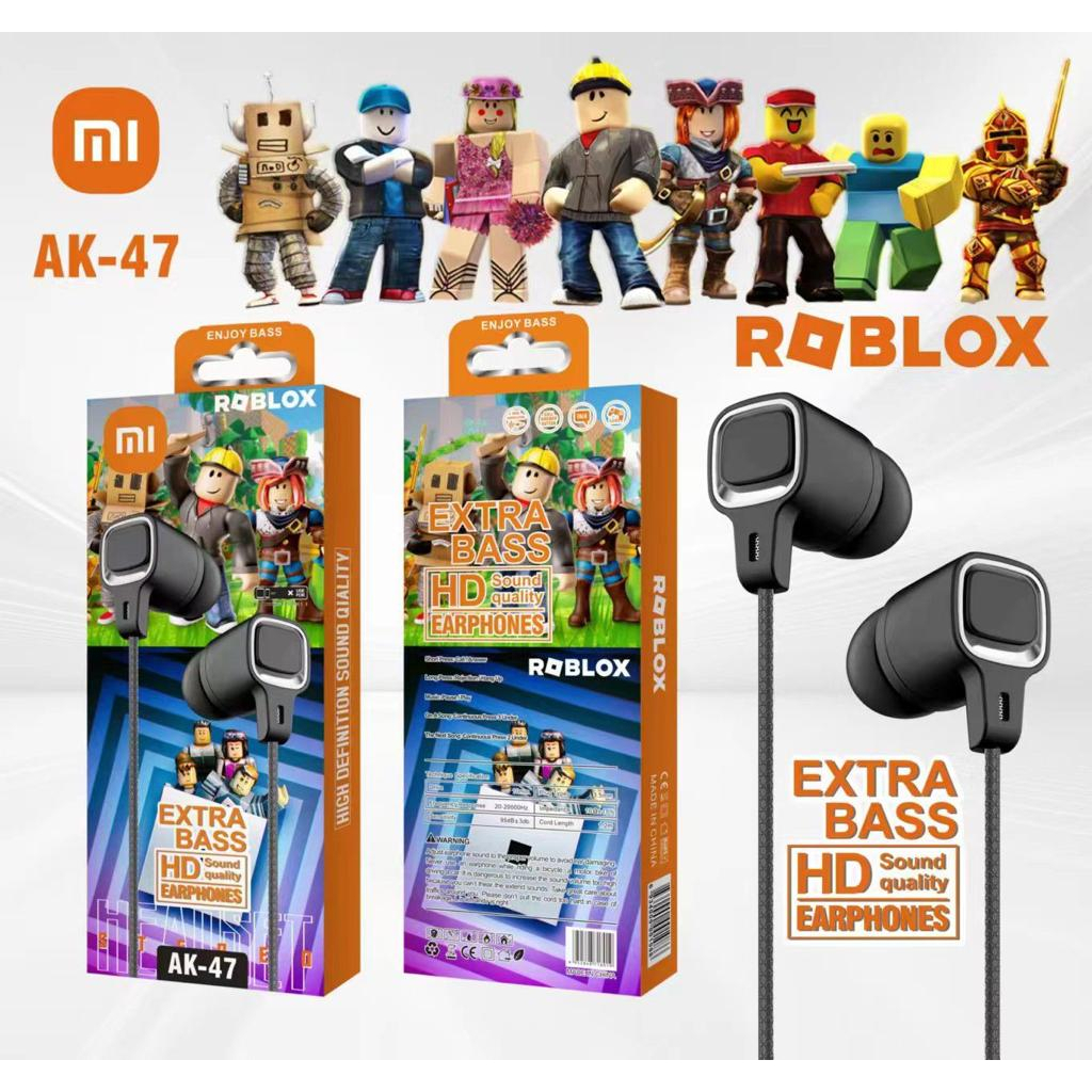sale cuci gudang handsfree Gaming ROBLOX AK-47 Extra Bass earphone Universal Android Smartphone BY SMOLL