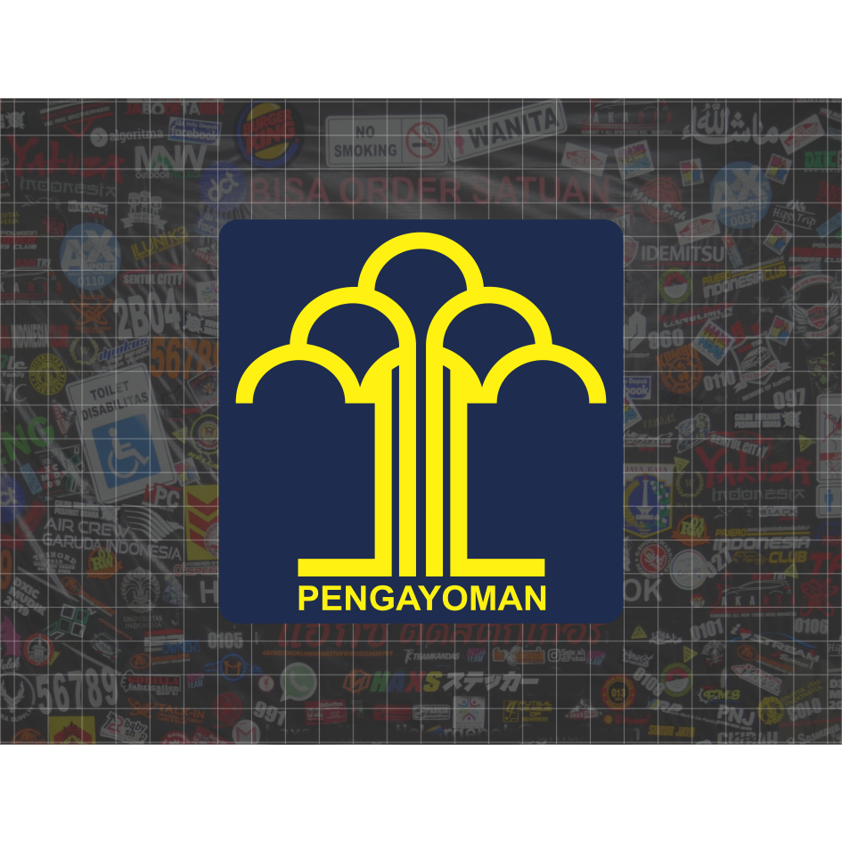 Cutting Sticker Kemenkumham Ukuran 12 Cm Untuk Motor Mobil